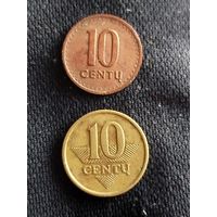 Распродажа - 10 центов 1991,1997гг. Литва