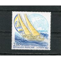 Франция. Участие почтовых яхт в парусной регате