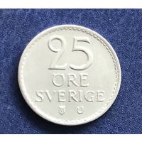 Швеция 25 эре 1966