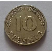 10 пфеннигов, Германия 1950 F