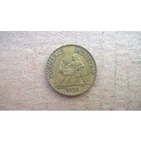 Франция 1 франк,  1921г. (D-20)