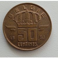 Бельгия 50 сантимов 1993