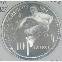 Испания 10 евро 2004  XXVIII летние Олимпийские Игры, Афины 2004 - Бег с барьерами