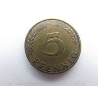 Германия 5 пфеннигов 1950 G