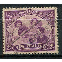 Новая Зеландия - 1946 - Королевская семья 2Р - [Mi.285] - 1 марка. Гашеная.  (LOT EV38)-T10P20