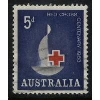 Австралия 1963 Mi# 325 100-летие Красного Креста. Гашеная (AU06)