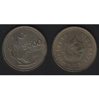 Турция km1025 5000 лир 1994 год (0(om1(0(2 ТОРГ