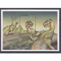 1998 Гайана 6134/B560 Динозавры 6,00 евро