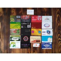 20 разных карт (дисконт,интернет,экспресс оплаты и др) лот 33