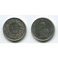 Швейцария. 1/2 франка (1985, aUNC)