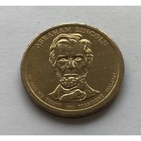 США 1 доллар 2010 Авраам Линкольн (серия Президенты) (Р - Филадельфия)