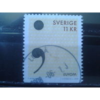 Швеция 2008 Европа, письмо Михель-2,5 евро гаш