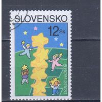 [2493] Словакия 2000. Европа.EUROPA. Одиночный выпуск. Гашеная марка.