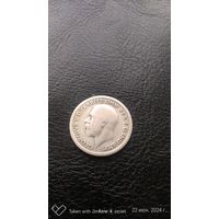 Великобритания 6 пенсов 1929 Серебро