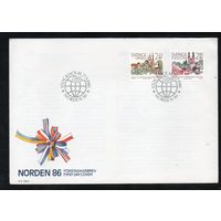 КПД "Города побратимы в Скандинавии" Швеция 1986 год 1 конверт