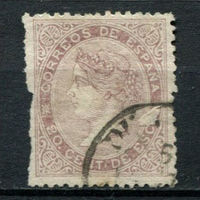 Испания (Королевство) - 1867 - Королева Изабелла II 20C - [Mi.85] - 1 марка. Гашеная.  (Лот 83AL)
