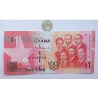 Werty71 Гана 1 седи 2015 UNC банкнота 1 2