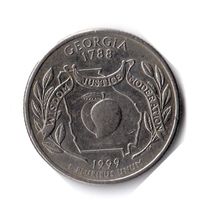 США. 1/4 доллара (1 квотер, 25 центов). 1999. Джорджия. D