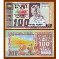 [КОПИЯ] Мадагаскар 100 франков 1974