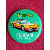 Значок Turbo турбо Ferrari GTS Turbo