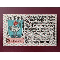 Германия 1/2 марки (Штраусберг) 1921