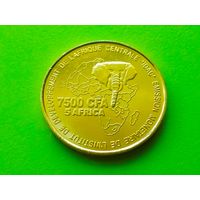 Камерун. 7500 франков 2006 - Свадьба. Нечастая коллекционная монета!!!