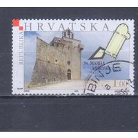 [1660] Хорватия 2006. Культура.Архитектура.Церковь. Гашеная марка.