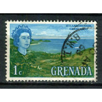 Британские колонии - Гренада - 1966 - Королева Елизавета II и г. Хиллсборо 1С - [Mi.202] - 1 марка. Гашеная.  (Лот 23AR)