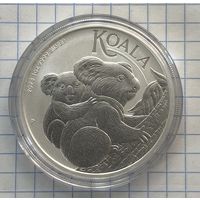 Серебряная монета 1 доллар Австралия 2023 Коала 1 унция