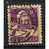 Швейцария - 1924/1933 - Вильгельм Телль 10С - [Mi.204] - 1 марка. Гашеная.  (Лот 93U)