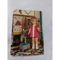 Открытка с куклой, фото куклы. Италия