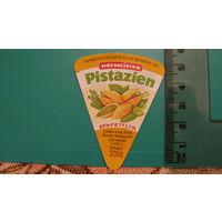 Этикетка от сыра Hofmeister (с фисташками).