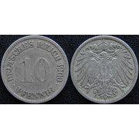 YS: Германия, Рейх, 10 пфеннигов 1900G, KM# 12 (1)