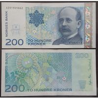 Норвегия. 200 крон (образца 2013 года, P50f, aUNC)