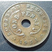 Южная Родезия. 1 пенни 1951