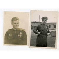 2 фотоРККА, красавцы казак и летчик  ордена , винтовик кр зн.  в коллекцию1942-45 Германия(A20)