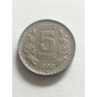 Индия 5 рупий 1999