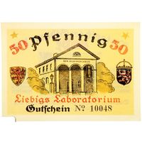 РАСПРОДАЖА!!! - ГЕРМАНИЯ ГИБАНА (ГИССЕН) 50 пфеннигов 1921 год - UNC!