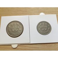 Португалия годовой набор монет 1973 года - 10, 5 и 2,5 и 1 эскудо, 50 сентаво - 5 шт.