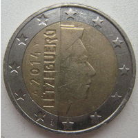 Люксембург 2 евро 2014 г.