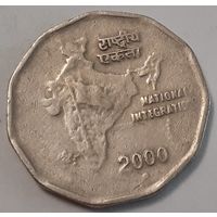 Индия 2 рупии, 2000 (5-1-9)