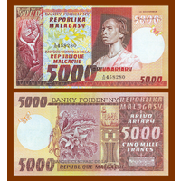 [КОПИЯ] Мадагаскар 5000 франков 1974