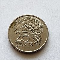 Тринидад и Тобаго 25 центов, 2002
