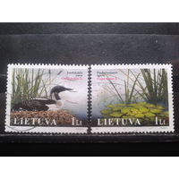 Литва 2005 Красная книга, Флора и фауна озер. Полная серия