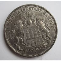 Гамбург 3 марки 1910 серебро  .28-298