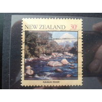 Новая Зеландия 1981 Природа, каменистая речка