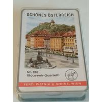 Карточная игра SCHONES OSTERREICH Nr.286(Souvenir-Quartett).FERD.PIATNIK & SOHNE,WIEN. 36 картю1960 год.