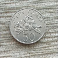 Werty71 Сингапур 50 центов 1995