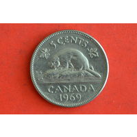 Канада 5 центов 1969