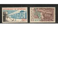 Сенегал-1970 (Мих.432-433) ,  ** , Дакар, Порт, Корабль  (полная серия)